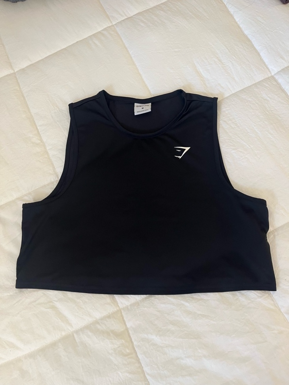 Gymshark Black Performance Crop Top